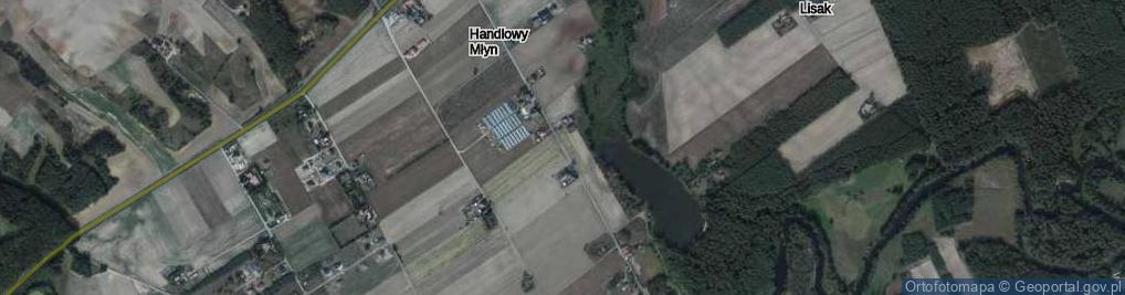 Zdjęcie satelitarne Handlowy Młyn ul.